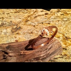 Elephant Copper Bangle Handcrafted